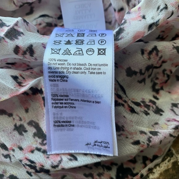 NWT AllSaints Mio Freefall Floral Blouse Top - Size Small - Picture 11 of 11